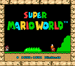 The title screen